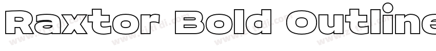 Raxtor Bold Outline字体转换
